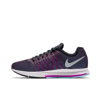 Nike Air Zoom Prestige Cushioned Slip Resistant Low Top Running Shoes Women's Black Purple