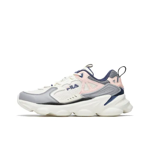 FILA Skipper Running Shoes Women's Low-Top Gray Pink White