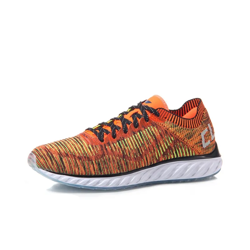 LiNing Cloud 4 Cushioned Anti-Slip Wear-Resistant Breathable Lightweight Low-Top Running Shoes Unisex Orange-1