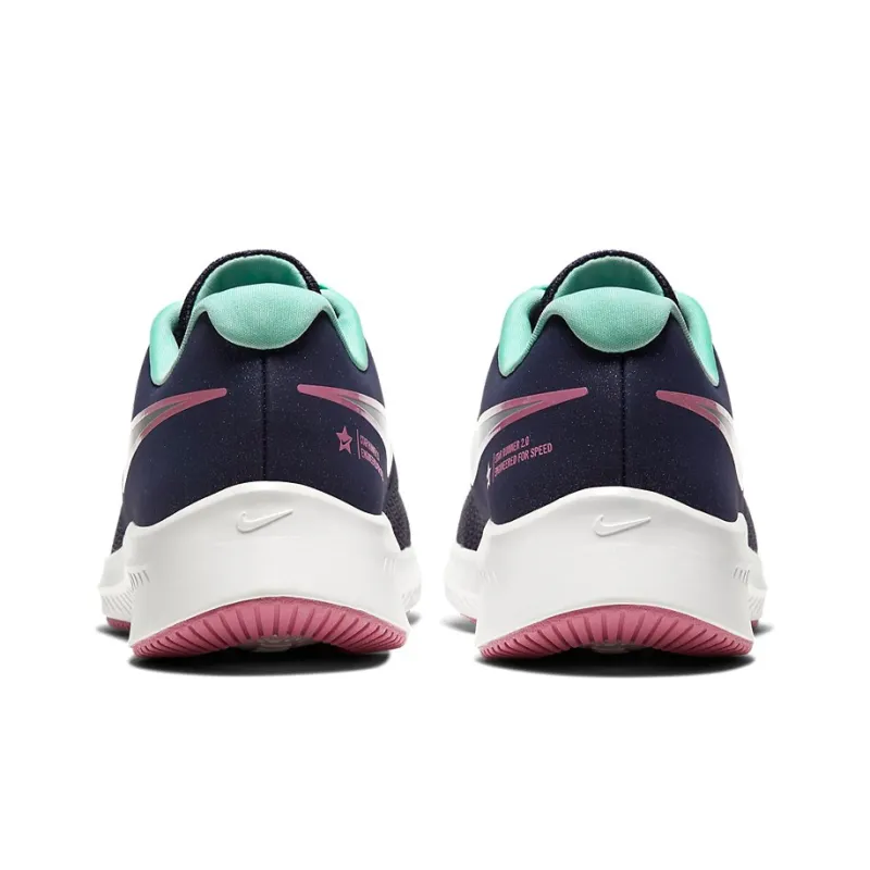 Nike Star Runner 2 Cushioned Anti-Slip Wear-Resistant Breathable Lightweight Low-Top Running Shoes Women's-4