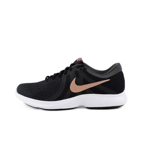 Nike REVOLUTION 4 Running Shoes Women's Low-Top Black Copper