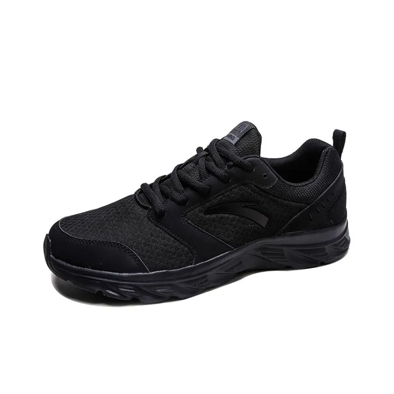 Anta Running Collection Cushioning Breathable Lightweight Low Top Running Shoes Men's Black-1
