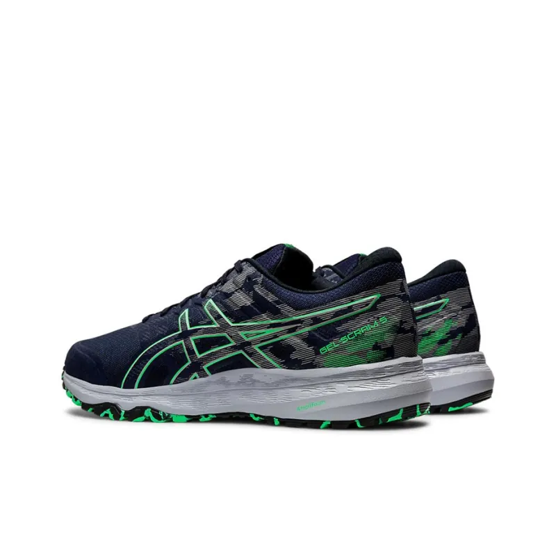 Asics Gel-Scram 5 Anti-Slip And Wear-Resistant Breathable Low-Top Running Shoes Men's Dark Blue Green-3