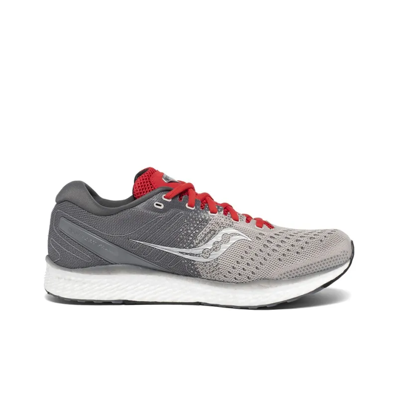 Saucony Freedom 3 Slip Resistant Cushioning Lightweight Low Top Running Shoes Men's Gray Red-1