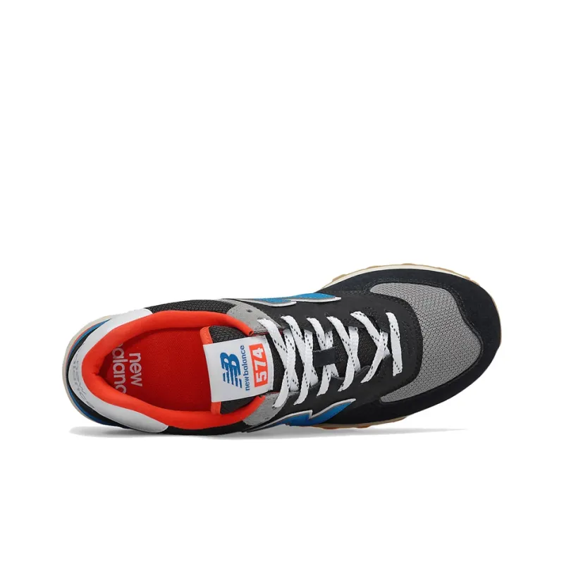 New Balance 574 Black Blue Red-2