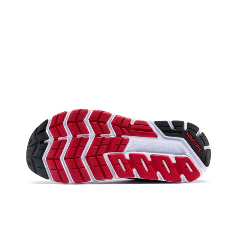 Saucony Redeemer ISO 2 Cushioned Anti Slip And Wear Resistant Lightweight Low Top Running Shoes Men's Gray Black Red-4