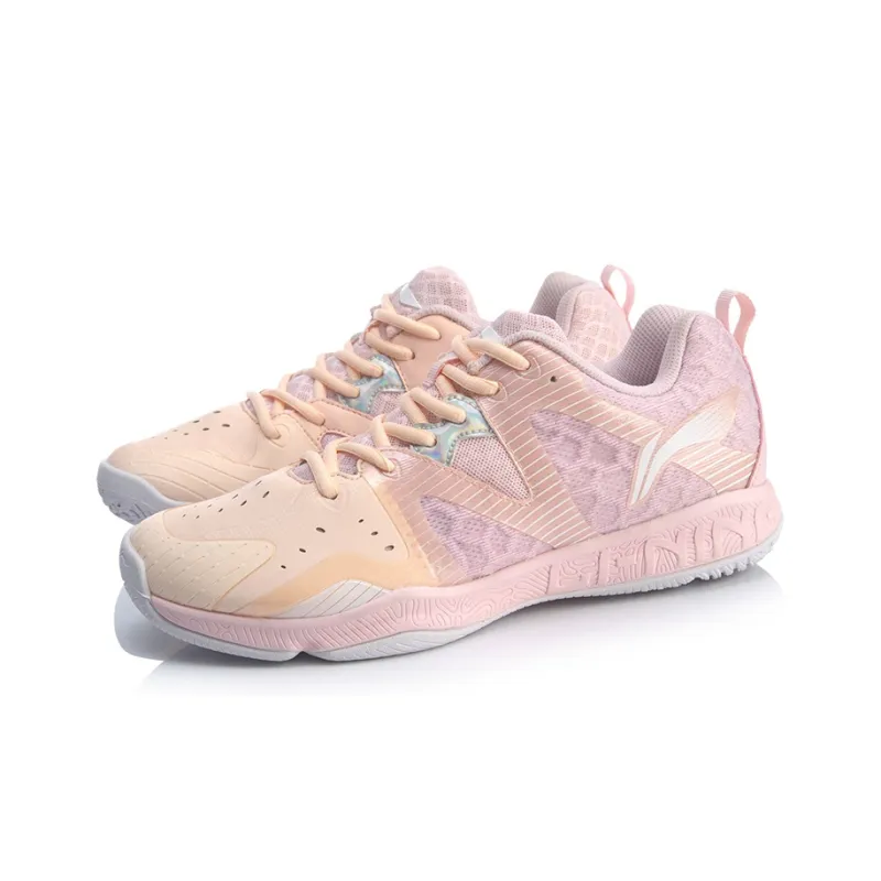 LINING Super Light TD Running Shoes Women's Low Top Orange Pink-2