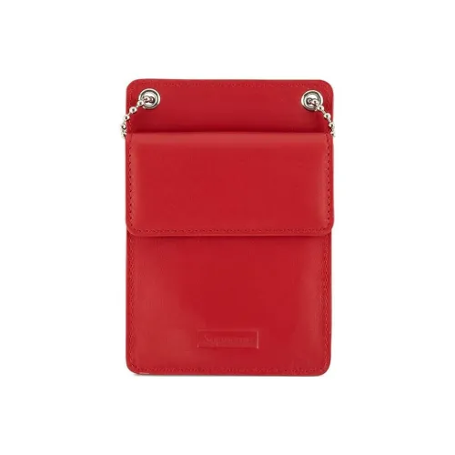 Supreme Debossed-logo Leather ID Holder