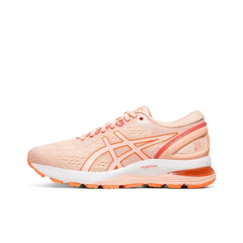 Asics GEL-Nimbus 21 Running Shoes Unisex Low-Top Pink/White