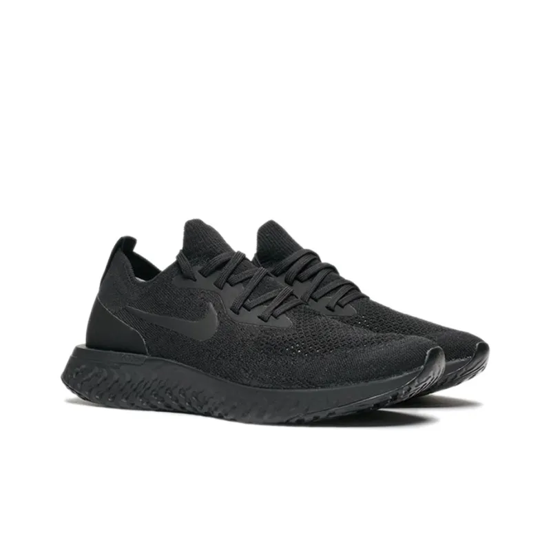 Nike Epic React Flyknit Triple Black Women's-1