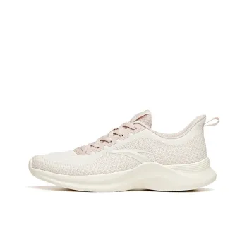 Anta Running Collection Anti Slip Wear Resistant Low Top Running Shoes Women's Lotus Gray White