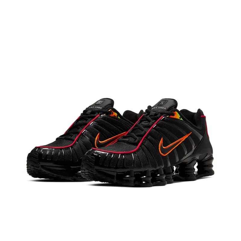 Nike Shox Tl Black Magma Orange-2