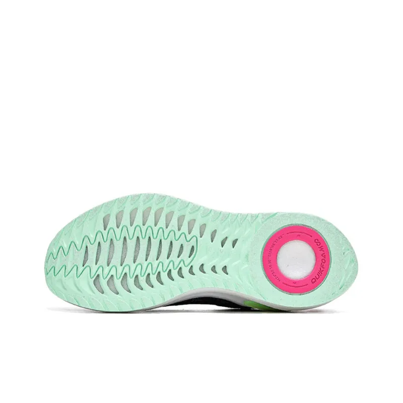361° Q Bounce Ultra Bright Eyes Breathable Low Top Running Shoes Women's Black Pink-3