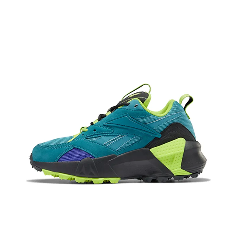 Reebok Aztrek Running Shoes Women's Low Top Black/Green/Blue-0