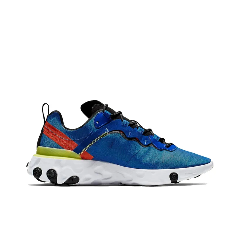 Nike React Element 55 Game Royal Dynamic Yellow Habanero Red-1