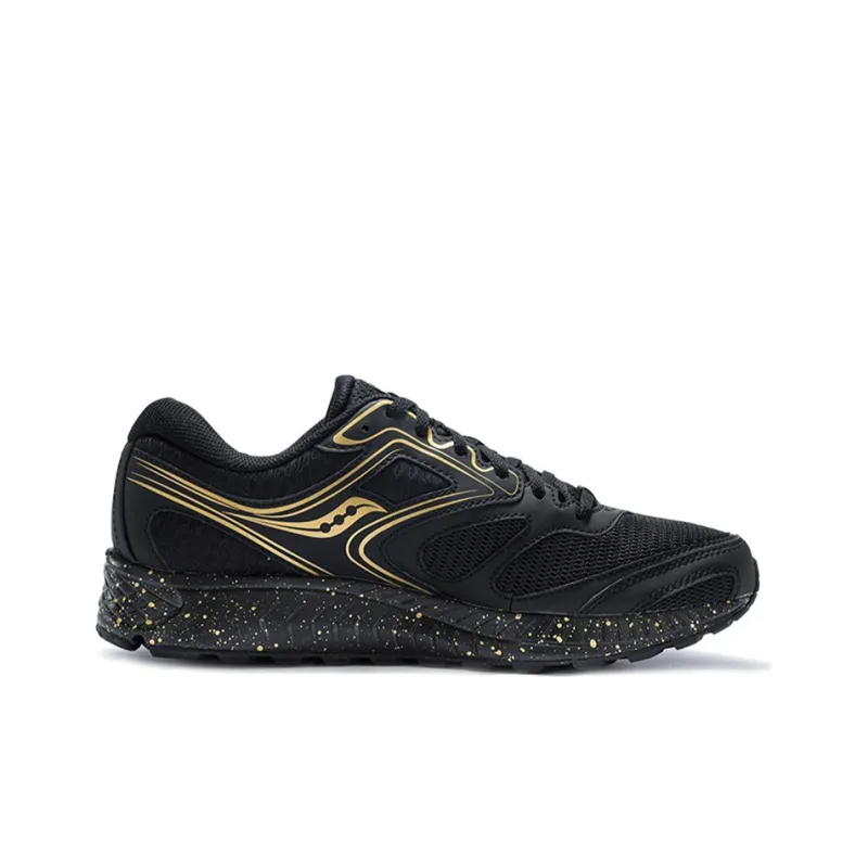 Saucony Cohesion 12 Low-Top Running Shoes Men's Black Gold-1