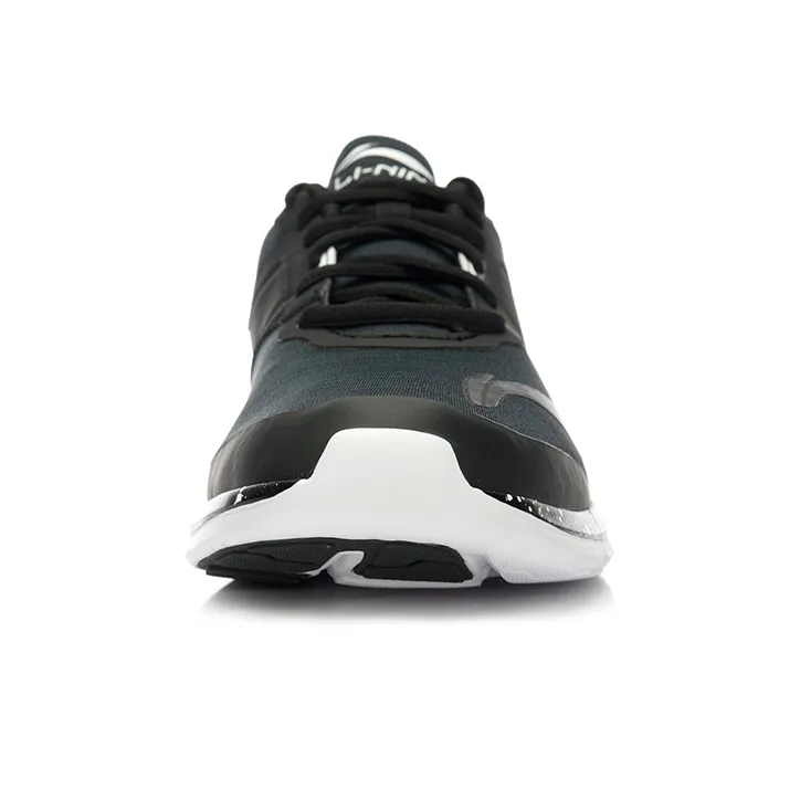 LiNing Sky-Reaching Anti-Slip Wear-Resistant Low-Top Running Shoes Men's Black White-3