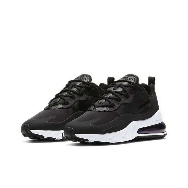 Nike Air Max 270 React Black White Iridescent Women's-2