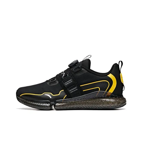 ANTA Running Collection Running Shoes Men Low-Top Black/National Flag Yellow