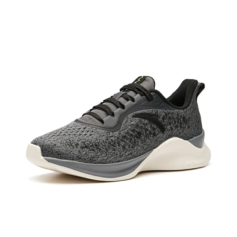 Anta Quick-Dry Support Lightweight Rebound Low-Top Running Shoes Men's Dark Gray-1