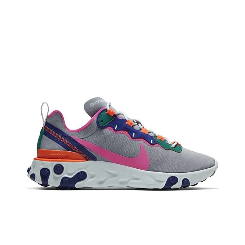 Nike React Element 55 Wolf Grey Multi Color Women's-1