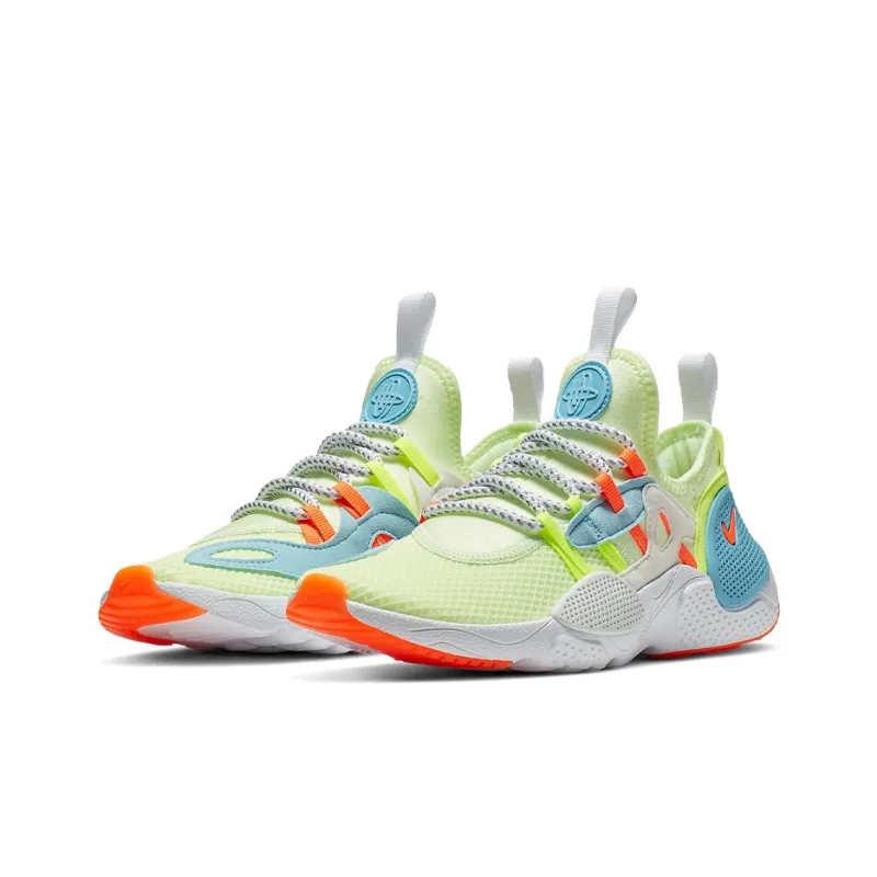 Nike Huarache E.D.G.E. Cushioned Wear-Resistant Breathable Low-Top Shoes GS Green Blue Orange-2