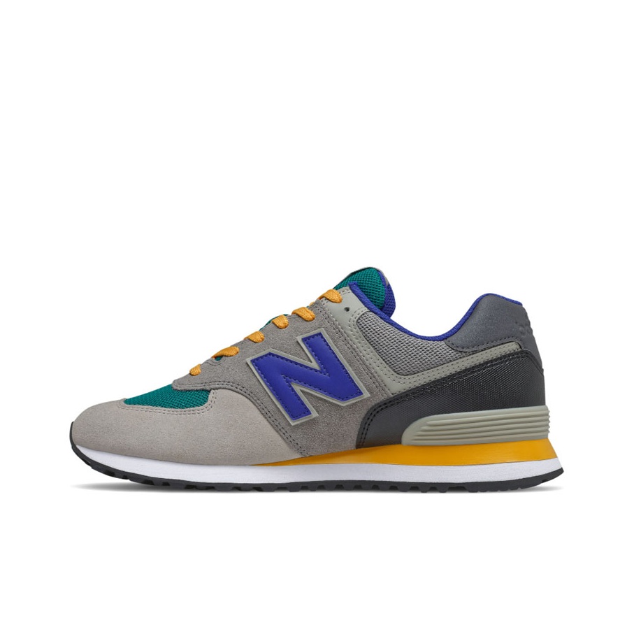 New Balance NB 574 Running Shoes Unisex Low Top Gray Blue POIZON