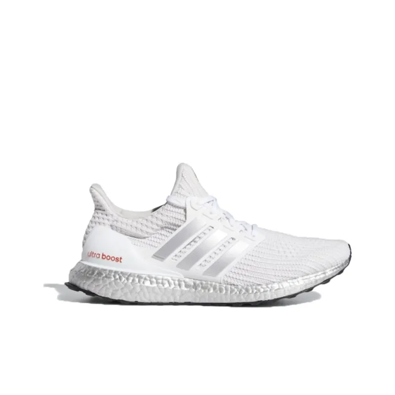 Adidas Ultra Boost 4.0 Dna White Silver Metallic Solar Red-1
