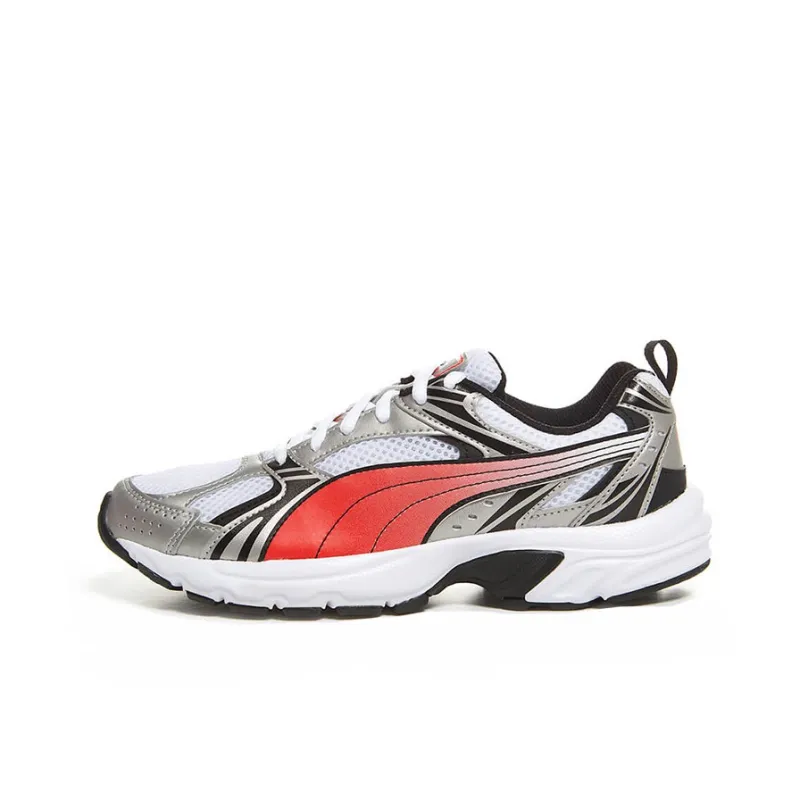 PUMA Milenio Retro Low Top Casual White Red Gray-0