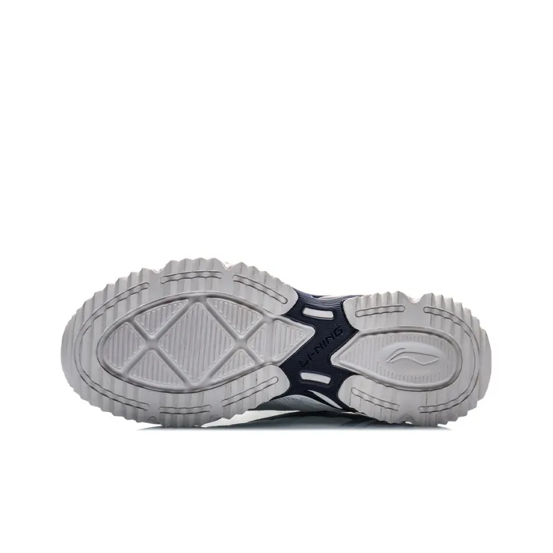 LiNing Low Top Running Shoes Men's White Blue Red-4
