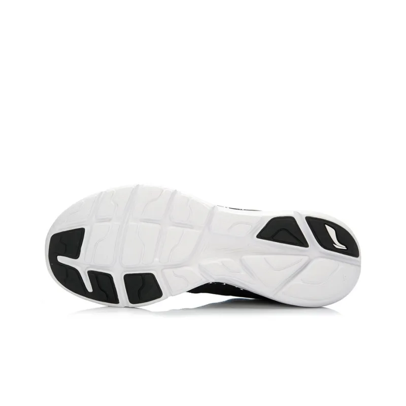 LiNing Sky-Reaching Anti-Slip Wear-Resistant Low-Top Running Shoes Men's Black White-4