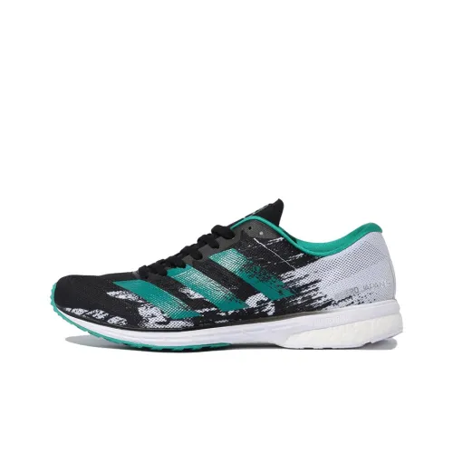 Adidas Adizero Japan 5 Running Shoes Unisex Low-Top Green/Black/White