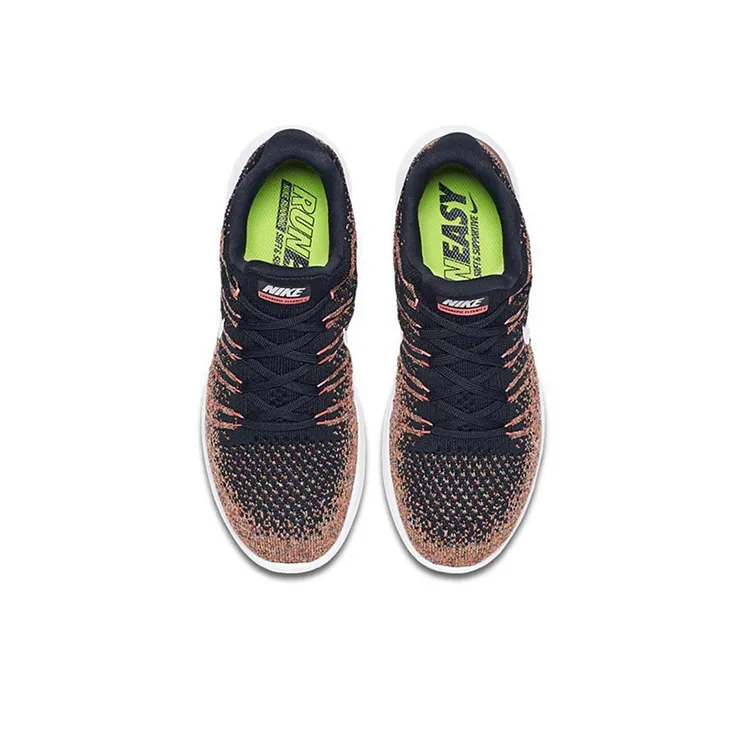 Nike Lunarepic Low Flyknit 2 'Black Hot Punch Unvi Blue' Women's-3