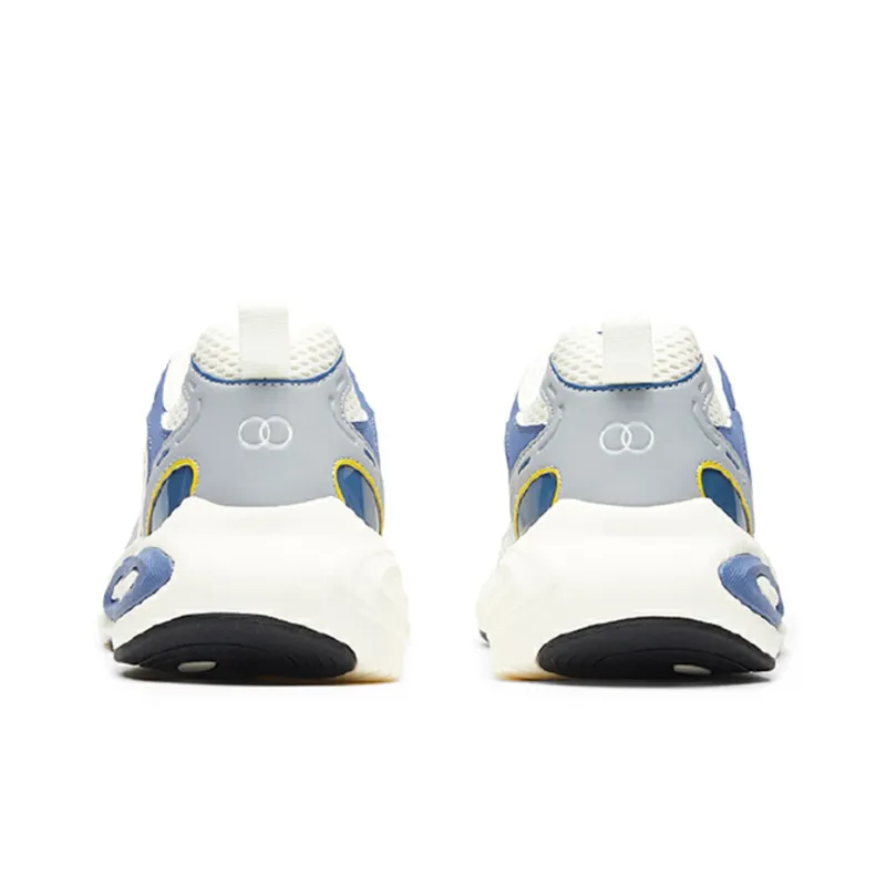 Anta Anti-Slip Wear-Resistant Low-Top Running Shoes Men's White Blue-3