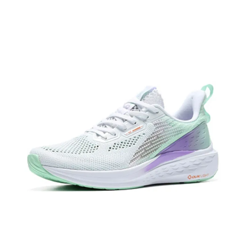 361° Flying Fish 1 Breathable Low Top Running Shoes Women's White-2