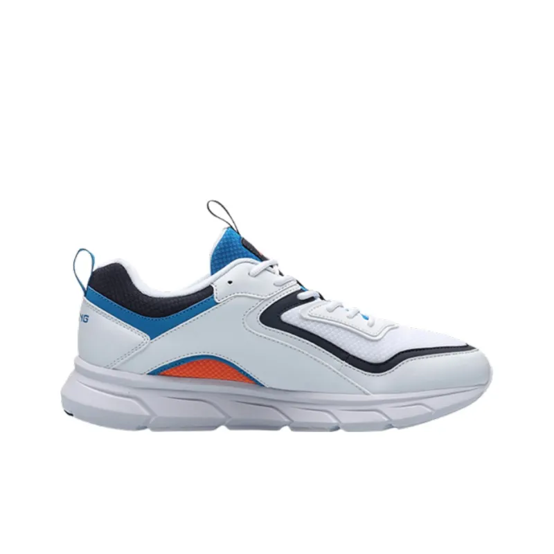 LiNing Anti Slip Wear Resistant Low Top Running Shoes Men's Dark Pea Blue-1