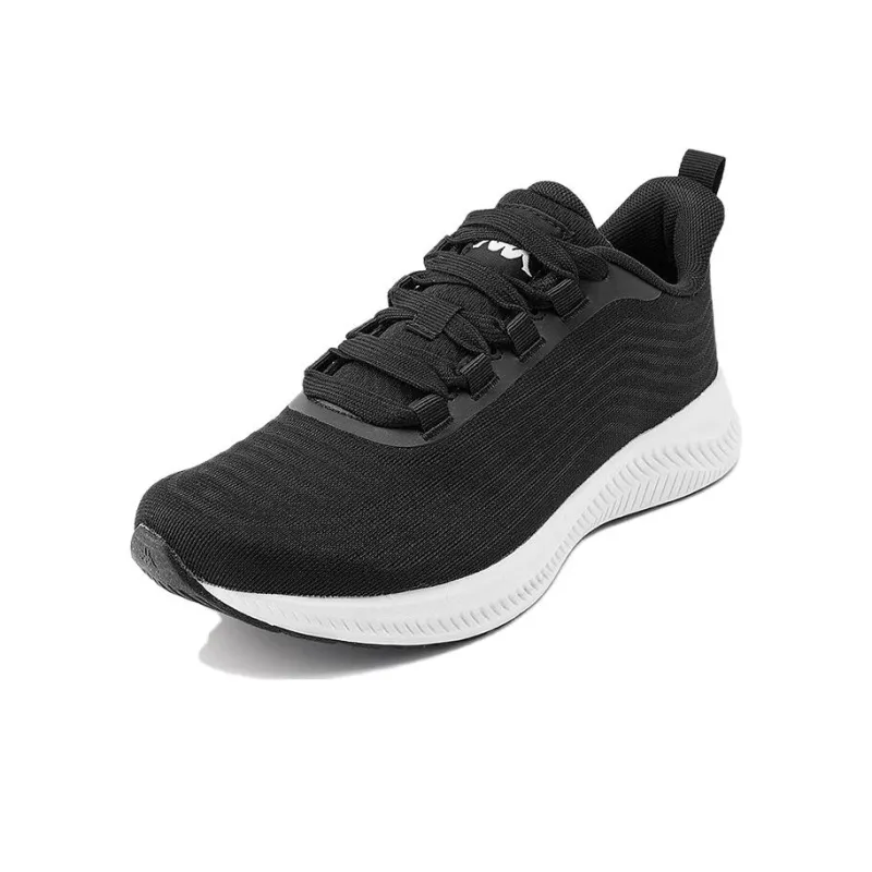 Kappa Anti Slip Wear Resistant Low Top Running Shoes Unisex Black-1