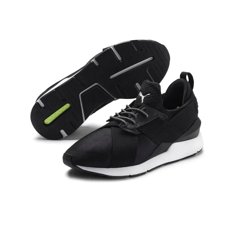 PUMA En Pointe Muse Satin Black Women's-2