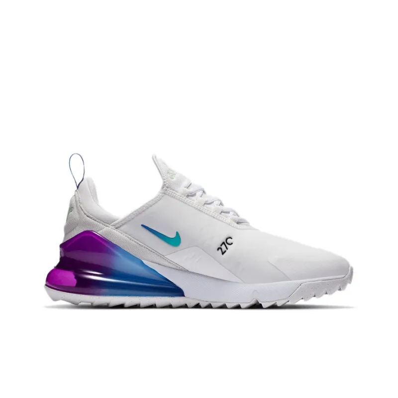 Nike Air Max 270 Golf White Oracle Aqua Vivid Purple-1