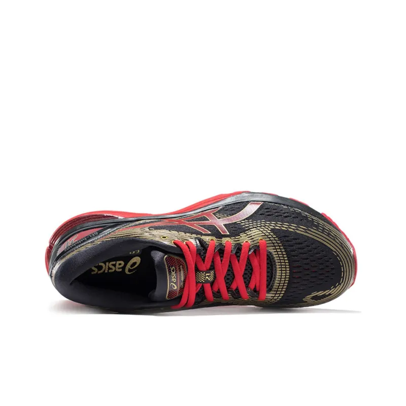 Asics GEL Nimbus 21 Slip Resistant Cushioning Wear Resistant Breathable Low Top Running Shoes Men's Black Red-2