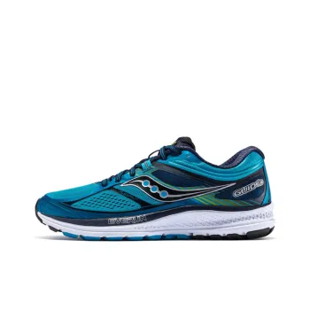 Saucony Guide 10 Running Shoes Men Low Top Light Blue, Dark Blue