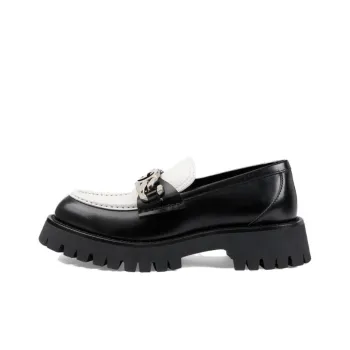 GUCCI Women's Loafer 'Interlocking G Black Off White' Women's