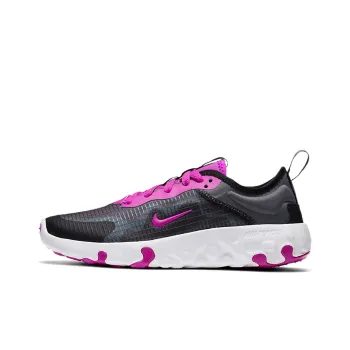Nike Renew Lucent Anti-Slip Wear-Resistant Lightweight Breathable Low-Top Running Shoes GS Black Purple