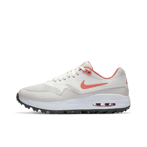 Nike Air Max 1 Running Shoes Women's Low-Top Off White/Orange