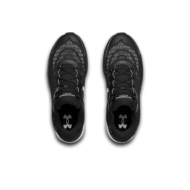 Under Armour Charged Bandit 6 2E Wide 'Black Enamel'-3