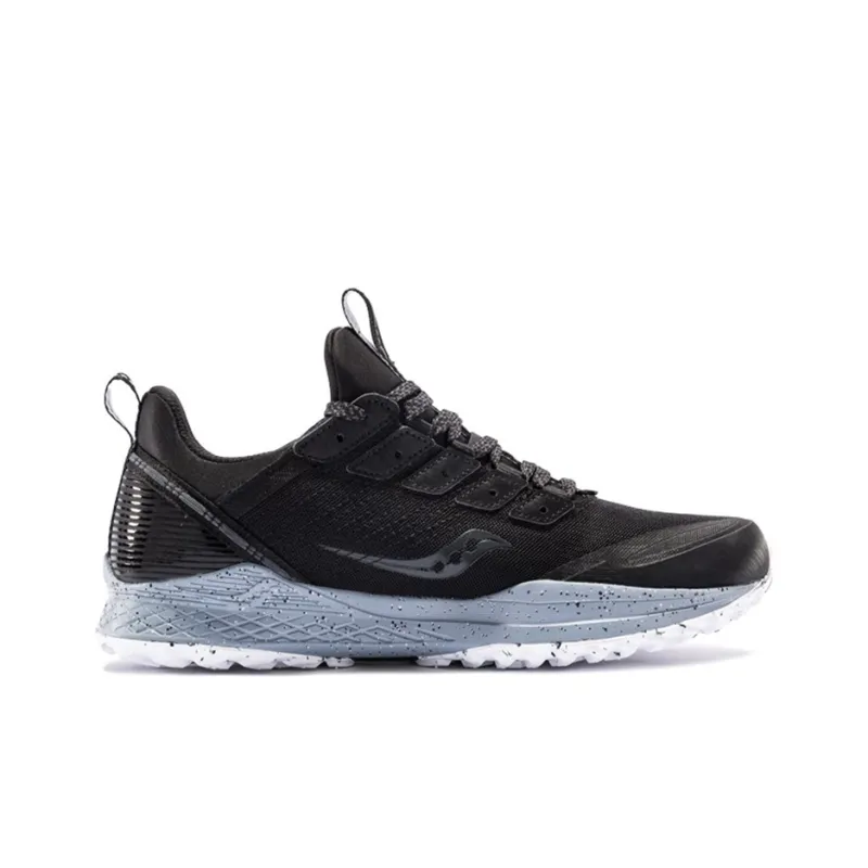 Saucony Mad River TR Turbulent Flow Cushioned Wear-Resistant Lightweight Low-Top Running Shoes Men's Black-1