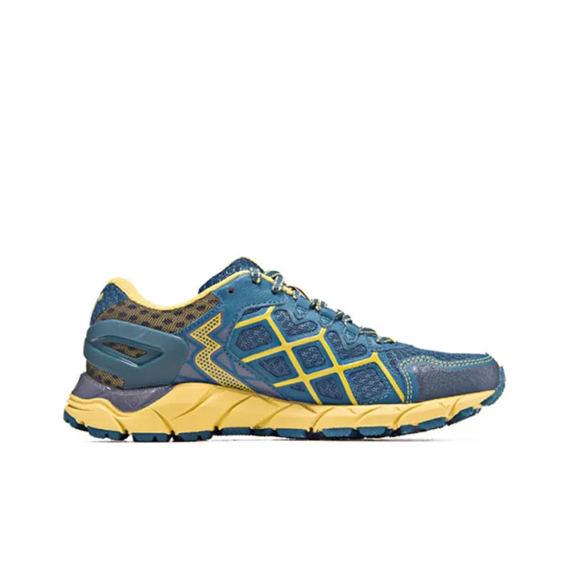 361° Ortega Slip-Resistant Low-Top Running Shoes Women's Yellow Blue-1