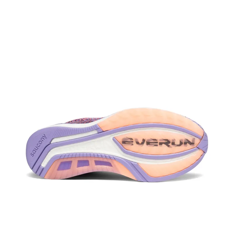 Saucony Liberty ISO 2 Cushioning Lightweight Slip-Resistant Support Low-Top Running Shoes Women's Light Orchid Purple-4
