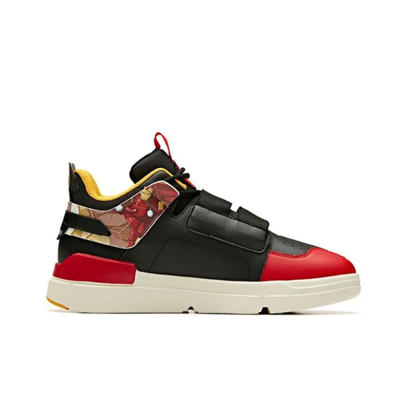 Anta Abrasion-Resistant Low-Top Running Shoes Men's Black Red Orange-1