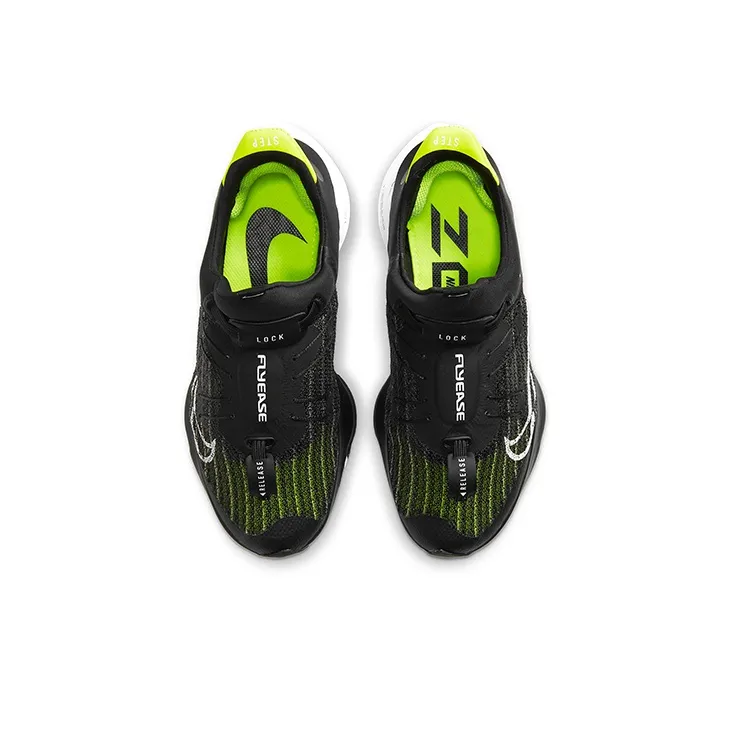 Nike Air Zoom Tempo Next% FlyEase Black/White/Green Women's-3